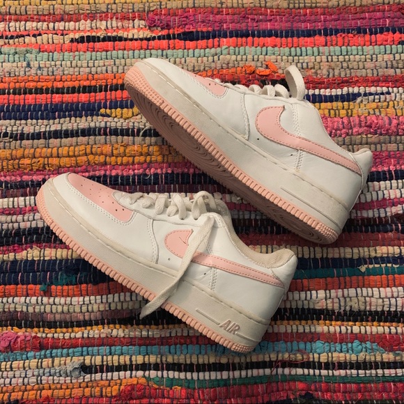 air force 1 pink and white